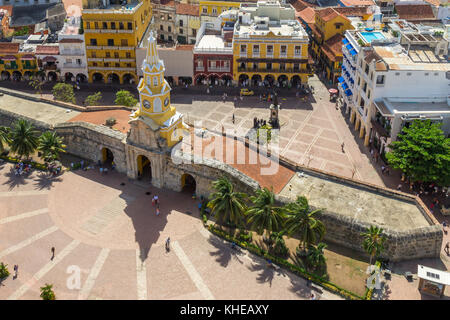 Torre del Reloj | Cartagena de Indias | Kolumbien Stockfoto