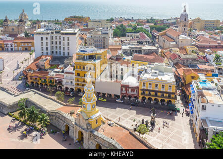 Torre del Reloj | Cartagena de Indias | Kolumbien Stockfoto