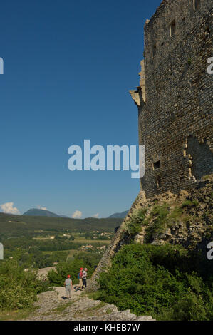 Burgruine in Vaison-la-Romaine, Frankreich Stockfoto