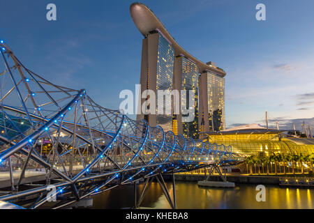 Marina Bay Sands In Singapur Stockfoto