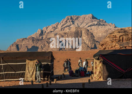 Kapitäne eco Desert Camp, Jordanien, Naher Osten Stockfoto