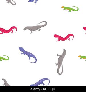 Varan Muster, Cartoon Stil Stock Vektor