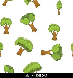 Arboreal anlage Muster, Cartoon Stil Stock Vektor