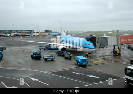 Flughafen Amsterdam Schiphol Stockfoto
