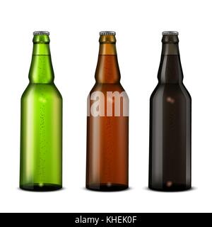 Bierflaschen. Stock Vektor