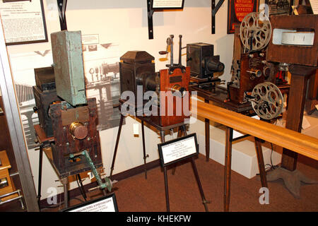 Film Projektoren an der Edison und Ford winter Estates museum in Ft Myers, Florida Stockfoto