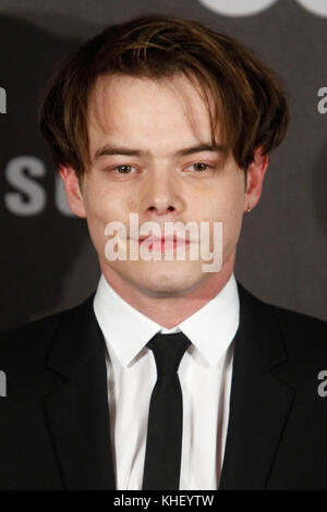 Madrid, Spanien. Nov. 2017. Charlie Heaton nimmt am GQ Awards 2017 im Palace Hotel in Madrid, Spanien, 16. November 2017, an. Credit: Jimmy Olsen/Media Punch ***No Spain***/Alamy Live News Stockfoto