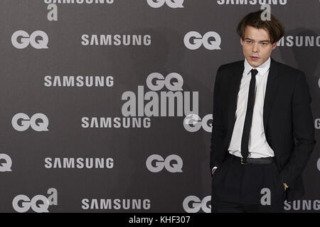 Madrid, Spanien. November 2017. Charlie Heaton nimmt an den GQ 2017 Men of the Year Awards im Palace Hotel Teil. Quelle: Jack Abuin/ZUMA Wire/Alamy Live News Stockfoto