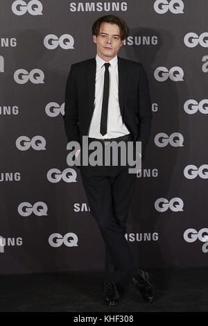 Madrid, Spanien. November 2017. Charlie Heaton nimmt an den GQ 2017 Men of the Year Awards im Palace Hotel Teil. Quelle: Jack Abuin/ZUMA Wire/Alamy Live News Stockfoto