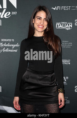 Hollywood, USA. Nov. 2017. Luisa Moraes, im italienischen Kino '17 Opening Night Gala Premiere Von 'A Ciambra' am 16. November 2017 im ägyptischen Theater in Hollywood, Kalifornien. Kredit: Faye Sadou/Media Punch/Alamy Live News Stockfoto