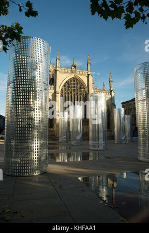 Urban Zimmer durch Pezo von Ellrichshausen und Felice Varini, Trinity Square, Außenminister Hull, Hull, England Stockfoto