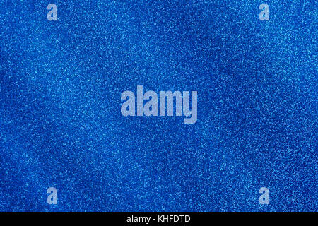 Blau glitter Oberfläche schließen. Textur und Hintergrund Stockfoto
