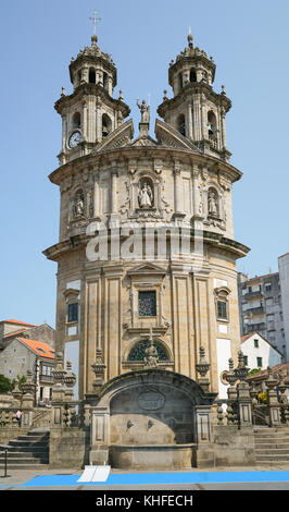 Schöne Capela da virxe Peregrina, Wahrzeichen von pontevedra auf dem Camino de Santiago, Spanien Stockfoto