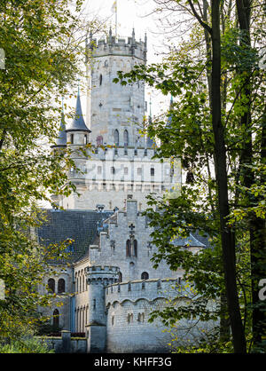 Schloss Marienburg, Turm, in der Nähe von Hildesheim, Niedersachsen, Deutschland Stockfoto