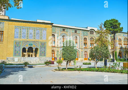 Teheran, Iran - Oktober 11, 2017: Golestan Palast ist der bemerkenswerten Wahrzeichen der Stadt, am 11. Oktober in Teheran. Stockfoto