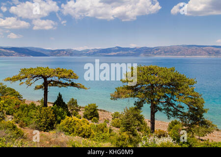 Blick über die salda See in der Türkei. Stockfoto