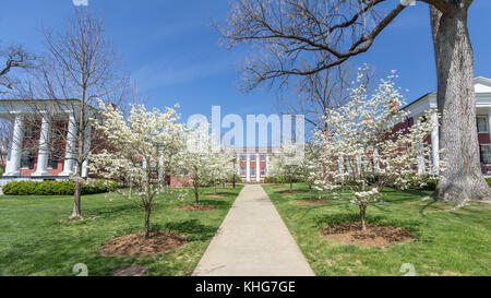 Lee - Jackson House, huntley Hall und Morris House in Washington und Lee Universität in Lexington, Virginia. Stockfoto