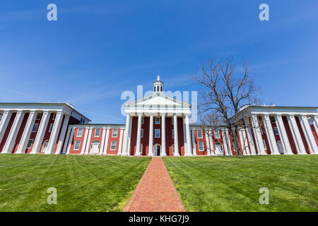 Washington Halle (mit Payne und Robinson Hallen) an Washington und Lee University in Lexington, Virginia. Stockfoto