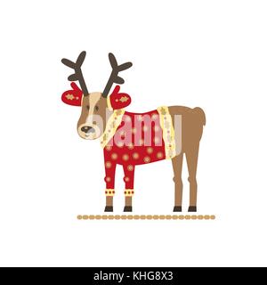 Niedliches Rentier-Design. Stock Vektor