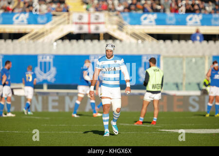 Firenze, Italien. 18. November 2017. Argentiniens n° 8 Juan Manuel Leguizamon in der Internationalen november Test Match zwischen Italien und Argentinien. Massimiliano Carnabuci/Alamy leben Nachrichten Stockfoto