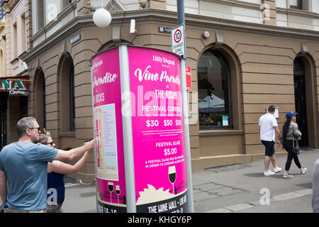 Sydney, Australien. 18. November 2017. Samstag, 18. November 2017. Australiens größter Essen und Wein Festival ist am Circular Quay und den Rocks von Sydney, Australien, am 18. und 19. November 2017 statt. Quelle: Martin Berry/Alamy leben Nachrichten Stockfoto