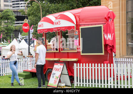 Sydney, Australien. 18. November 2017. Samstag, 18. November 2017. Australiens größter Essen und Wein Festival ist am Circular Quay und den Rocks von Sydney, Australien, am 18. und 19. November 2017 statt. Quelle: Martin Berry/Alamy leben Nachrichten Stockfoto