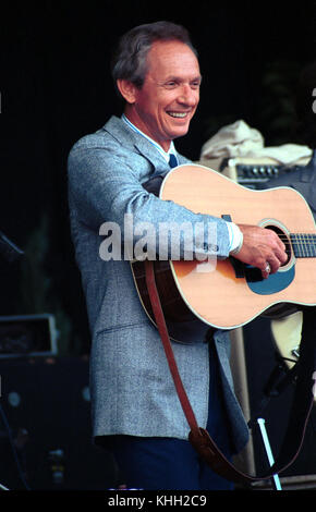 Land interpret Mel Tillis starb am Sonntag, 19. November 2017, im Alter von 85 Jahren. Tillis wird hier gezeigt, die in der jährlichen Country Music Festival, Jamboree in den Hügeln, in 1989, in St. Clairsville, Ohio, USA. Stockfoto