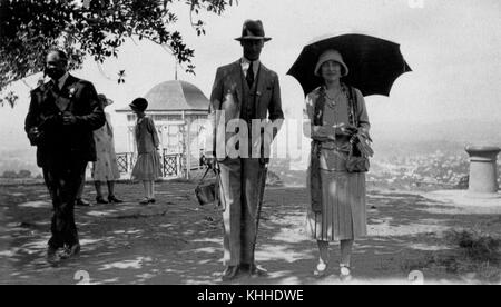 Ihre Königlichen Hoheiten, der Herzog und die Herzogin von York ein Morgen am Mt. Coot-tha April 1927 Stockfoto