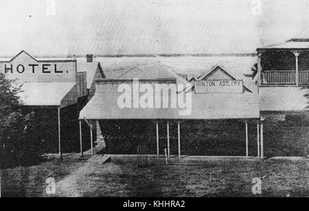 2 75819 auf der Suche nach Süden aus dem Norden Gregory Hotel in Winton, 1906 Stockfoto