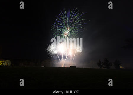 Feuerwerk am Guy Fawkes Day Stockfoto