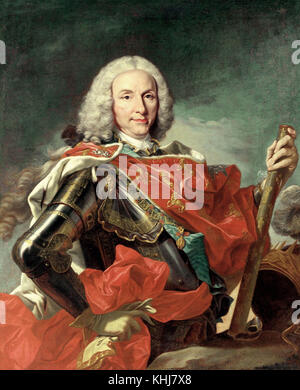 Louis Michel van Loo-Portrait von Philippe V König von Spanien - 1745 Stockfoto