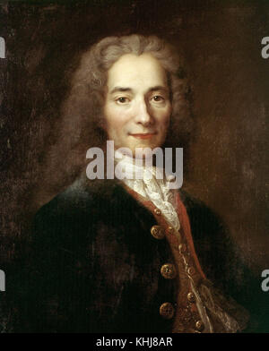 Nicolas de Largillière - Porträt von François Marie Arouet alias Voltaire - 1718 Stockfoto