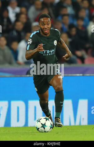 Raheem sterling Manchester City napoli 01-11-2017 Stadio San Paolo Fußball calcio Uefa Champions League 2017/2018 Napoli - Manchester City Gruppe f f Stockfoto