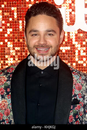 November 09, 2017 - Adam Thomas Teilnahme an Itv-Gala 2017, London Palladium in London, England, Großbritannien Stockfoto