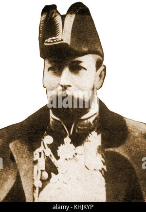 Weltkrieg - Royal Navy-1919 - König George V. von England in voller Uniform der britischen Royal Navy Admiral der Flotte Stockfoto