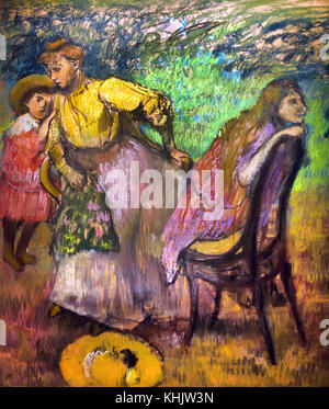 Madame Alexis rouart et ses enfants - Madame Alexis rouart und ihre Kinder. 1876 Edgar Degas 1834-1917 Frankreich Französisch Stockfoto