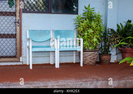 Kinder Krabben Migration durch Flying Fish Cove, Gecarcoidea natalis, Christmas Island, Australien Stockfoto
