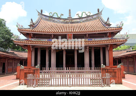 Fassade des alten Konfuzius Tempel in Tainan, Taiwan Stockfoto