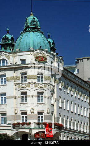 Slowenien, Ljubljana, Grand Hotel "Union" in der Straße Miklosiceva Stockfoto