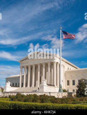 Washington, Dc, USA - United States Supreme Court Gebäude Exterieur. Stockfoto