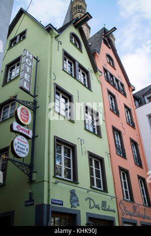 Bars und Restaurants in Köln, zentralen Stadtteil und die größte Stadt im deutschen Bundesland Nordrhein-Westfalen in Deutschland, Europa Stockfoto