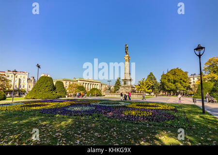 Ruse, Bulgarien - Oktober, 21.2017. Monument der Freiheit in zentralen Garten in der Stadt Ruse, Bulgarien Stockfoto