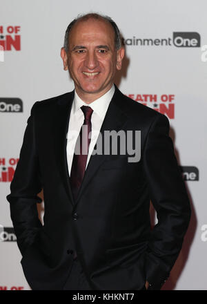 Die Weltpremiere von "der Tod Stalins" im Bluebird Chelsea - Ankünfte mit: Armando Iannucci Where: London, Vereinigtes Königreich Wann: 17 Oct 2017 Credit: Mario Mitsis/WENN.com Stockfoto