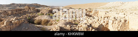 Panorama der meizad Tamar in Judäa Wüste, isrsael Stockfoto