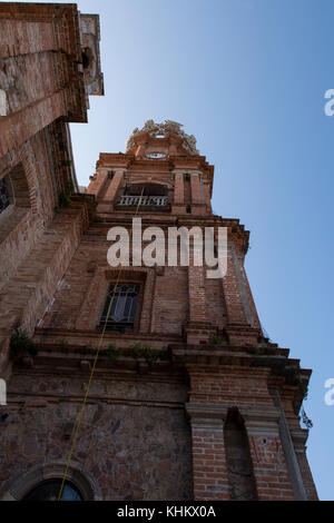 Mexiko, Bundesstaat Jalisco, Puerto Vallarta. El Centro, Altstadt. Historische Kirche Unserer Lieben Frau von Guadalupe alias La Iglesia de Nuestra Senora de Guada Stockfoto