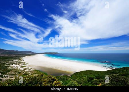 Breite Bucht, Sandstrand, Strand von Noordhoek, Kapstadt, Western Cape, Südafrika Stockfoto