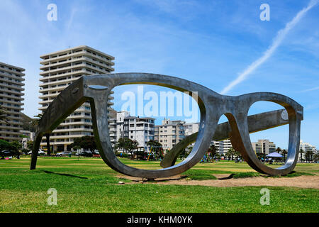 Skulptur ray ban brillen, Künstler Michael Elion, Sea Point, Kapstadt, Westkap, Südafrika Stockfoto