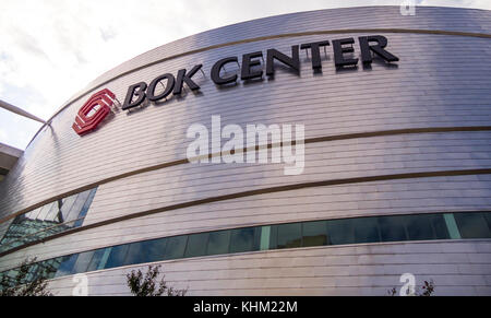 Famous Bok Center in Tulsa Downtown - TULSA / OKLAHOMA - 17. OKTOBER 2017 Stockfoto
