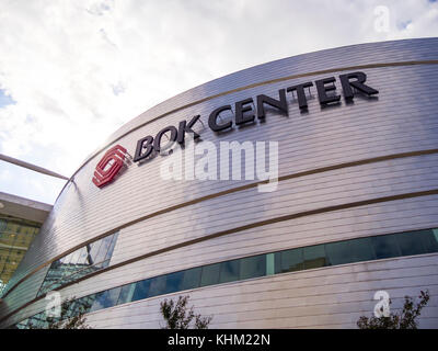 Famous Bok Center in Tulsa Downtown - TULSA / OKLAHOMA - 17. OKTOBER 2017 Stockfoto