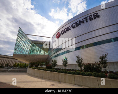 Famous Bok Center in Tulsa Downtown - TULSA / OKLAHOMA - 17. OKTOBER 2017 Stockfoto